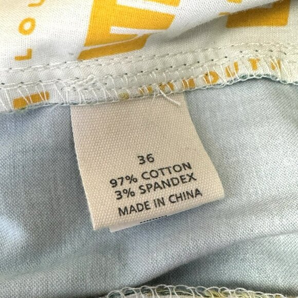 Loudmouth Golf Shorts Mens Size 36 Augusta Green Floral Flat Front 10.5" Inseam - Picture 4 of 4